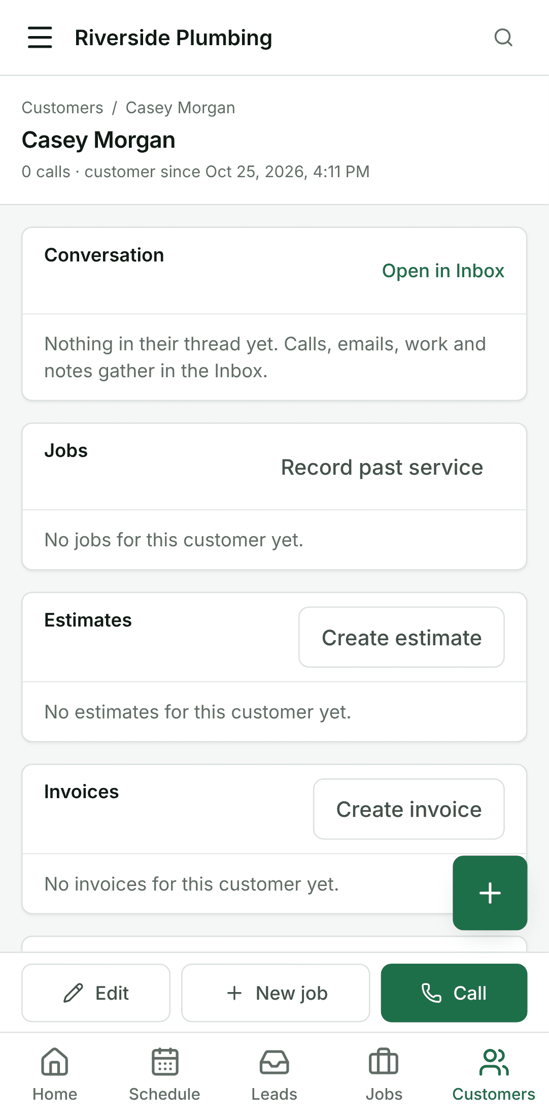 Their page, on a phone